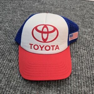 Toyota Trucker Hat American Flag Patch on Snapback X2
